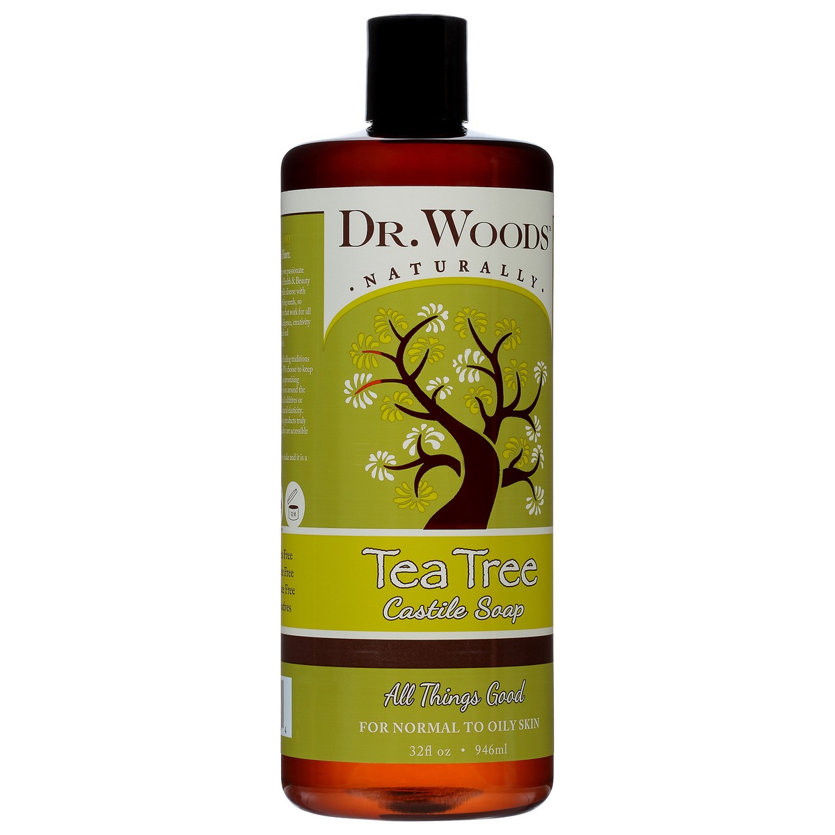 slide 4 of 10, Dr. Woods Soap Ttree Castile, 32 oz