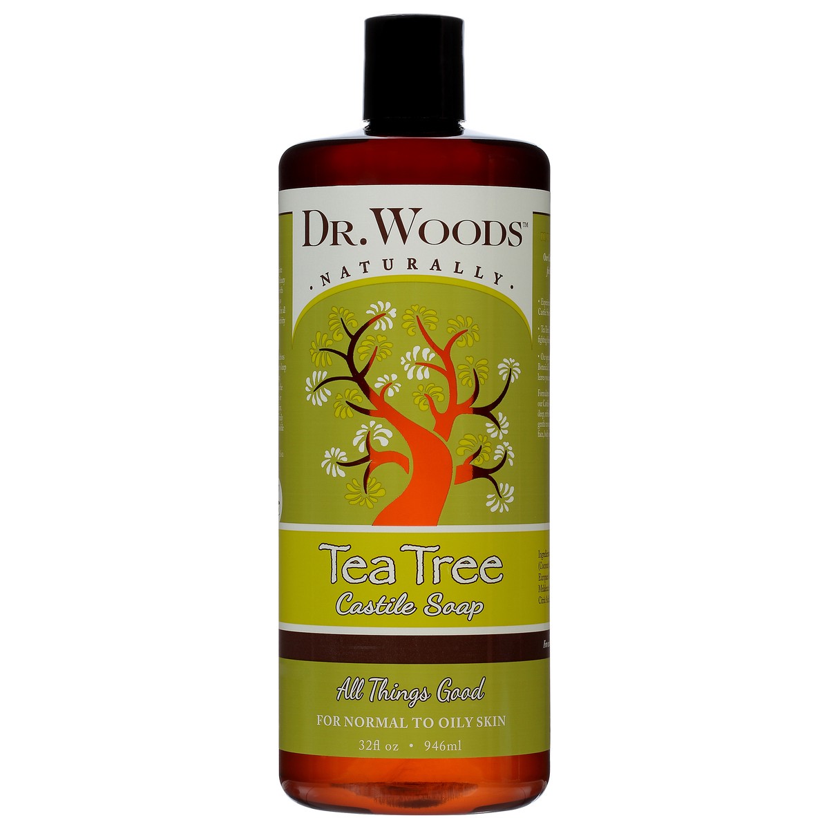 slide 8 of 10, Dr. Woods Soap Ttree Castile, 32 oz