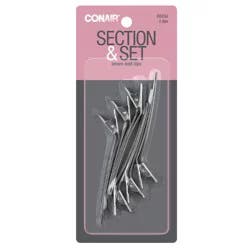 Conair Section & Set Secure Hold Sectioning Clips 6 Pack