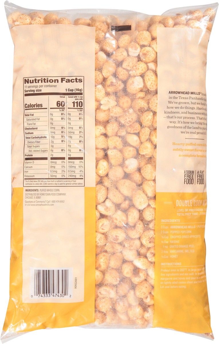 slide 4 of 9, Arrowhead Mills Puffed Corn Cereal, 6 Oz Bag, 6 oz