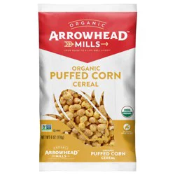 Arrowhead Mills Puffed Corn Cereal, 6 oz Bag