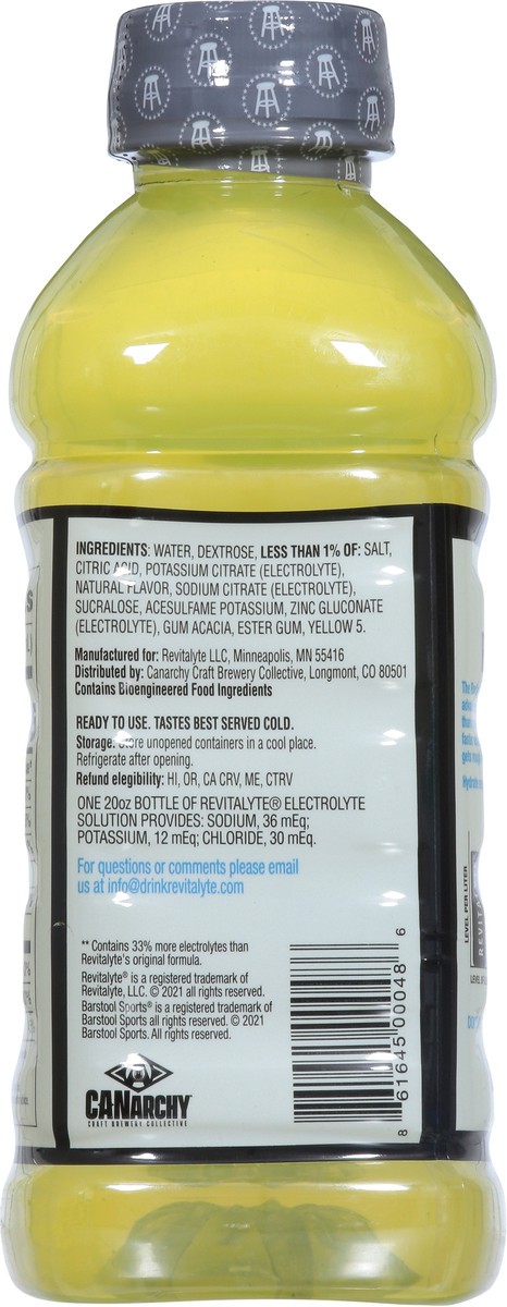 slide 3 of 14, Revitalyte Lemon Lime Chill Electrolyte Solution 20 fl oz, 20 fl oz