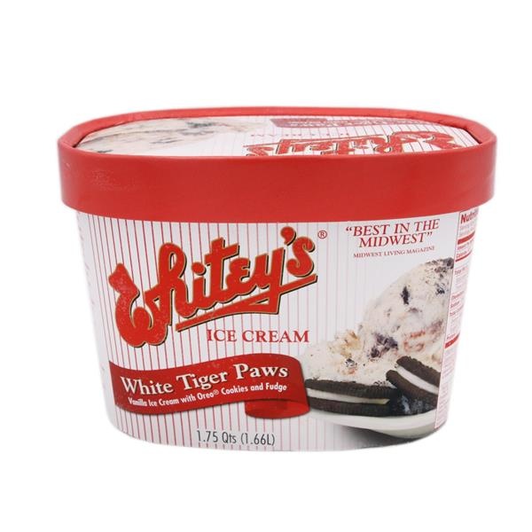 slide 1 of 1, Whitey's Ice Cream White Tiger Paws, 1.75 qt