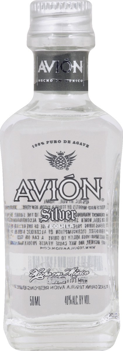 slide 4 of 6, Avion Silver Tequila, 50 ml