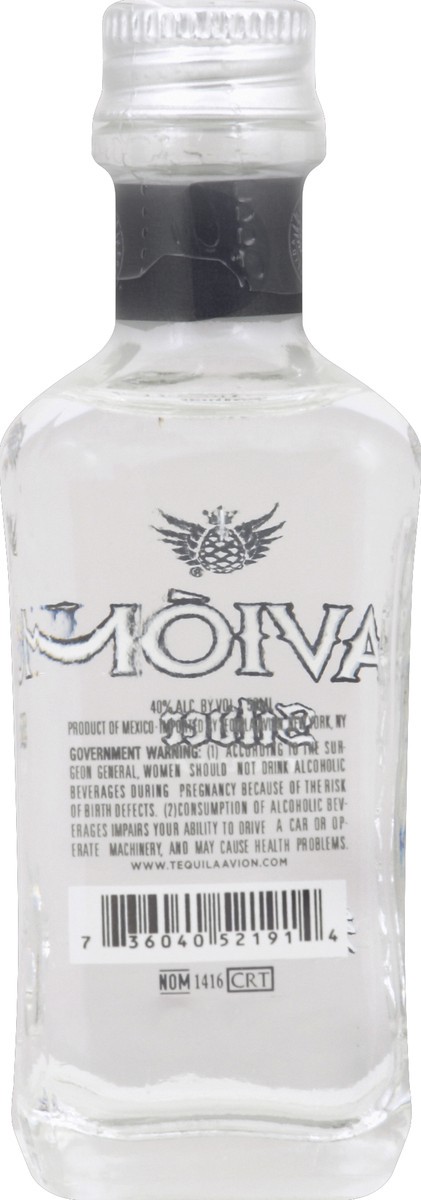 slide 5 of 6, Avion Silver Tequila, 50 ml