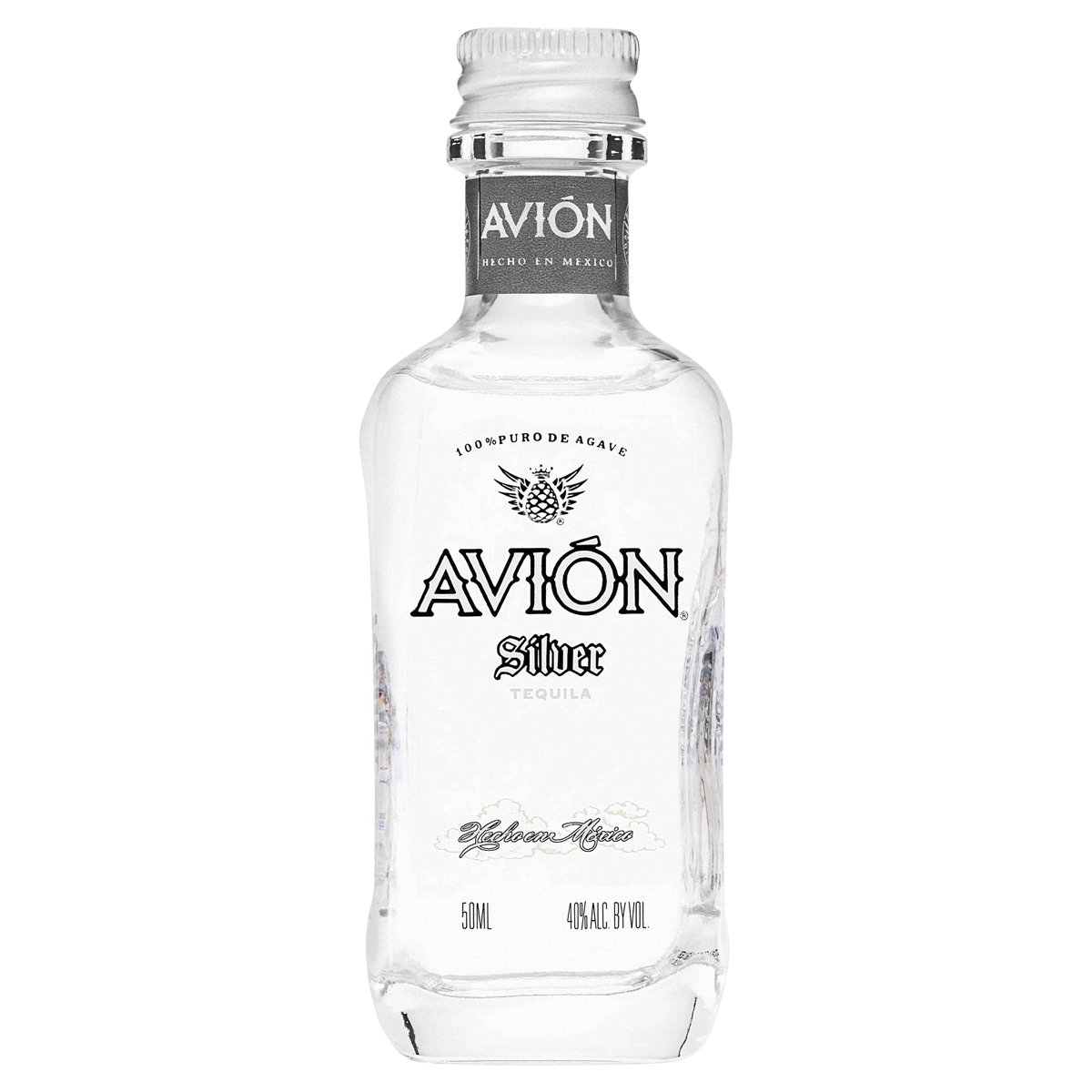 slide 1 of 6, Avion Silver Tequila, 50 ml