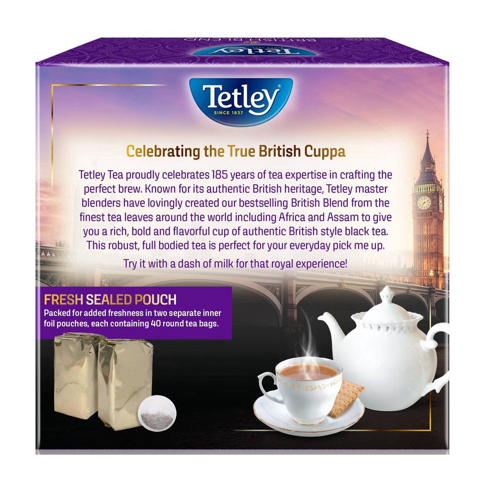 slide 4 of 7, Tetley Premium Black Tea 80 ea, 80 ct