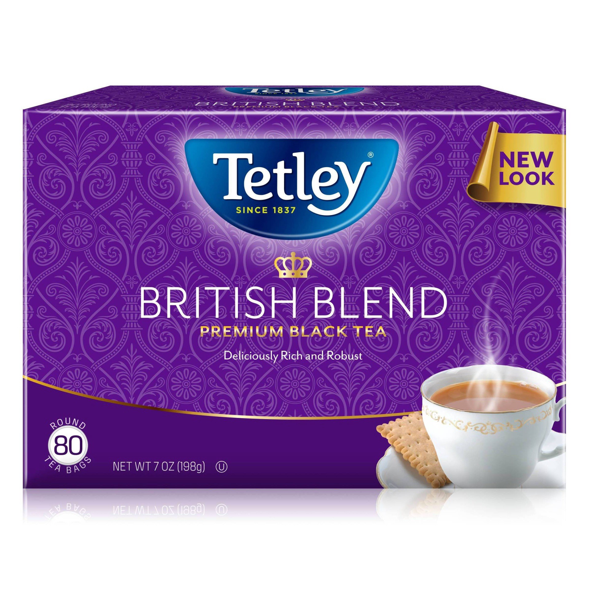 slide 1 of 7, Tetley Premium Black Tea 80 ea, 80 ct