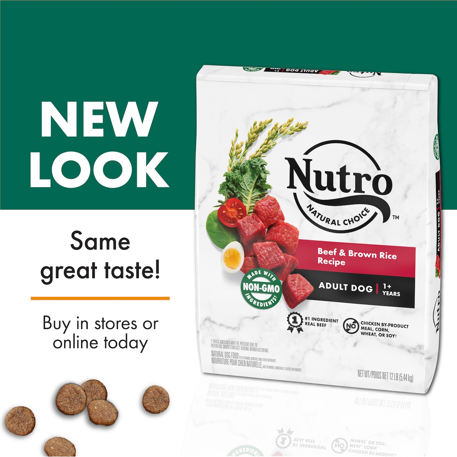 NUTRO NATURAL CHOICE Adult Dry Dog Food, Beef & Brown Rice Recipe Dog
