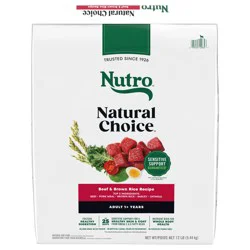 Nutro Natural Choice Adult Dry Dog Food, Beef & Brown Rice Recipe, 12 lb. Bag