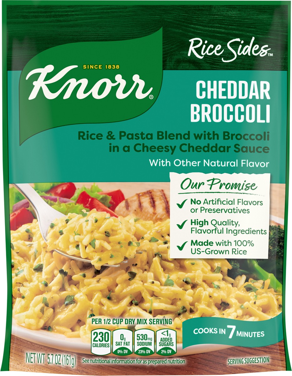 slide 2 of 3, Knorr Rice Sides Cheddar Broccoli, 5.7 oz, 5.7 oz