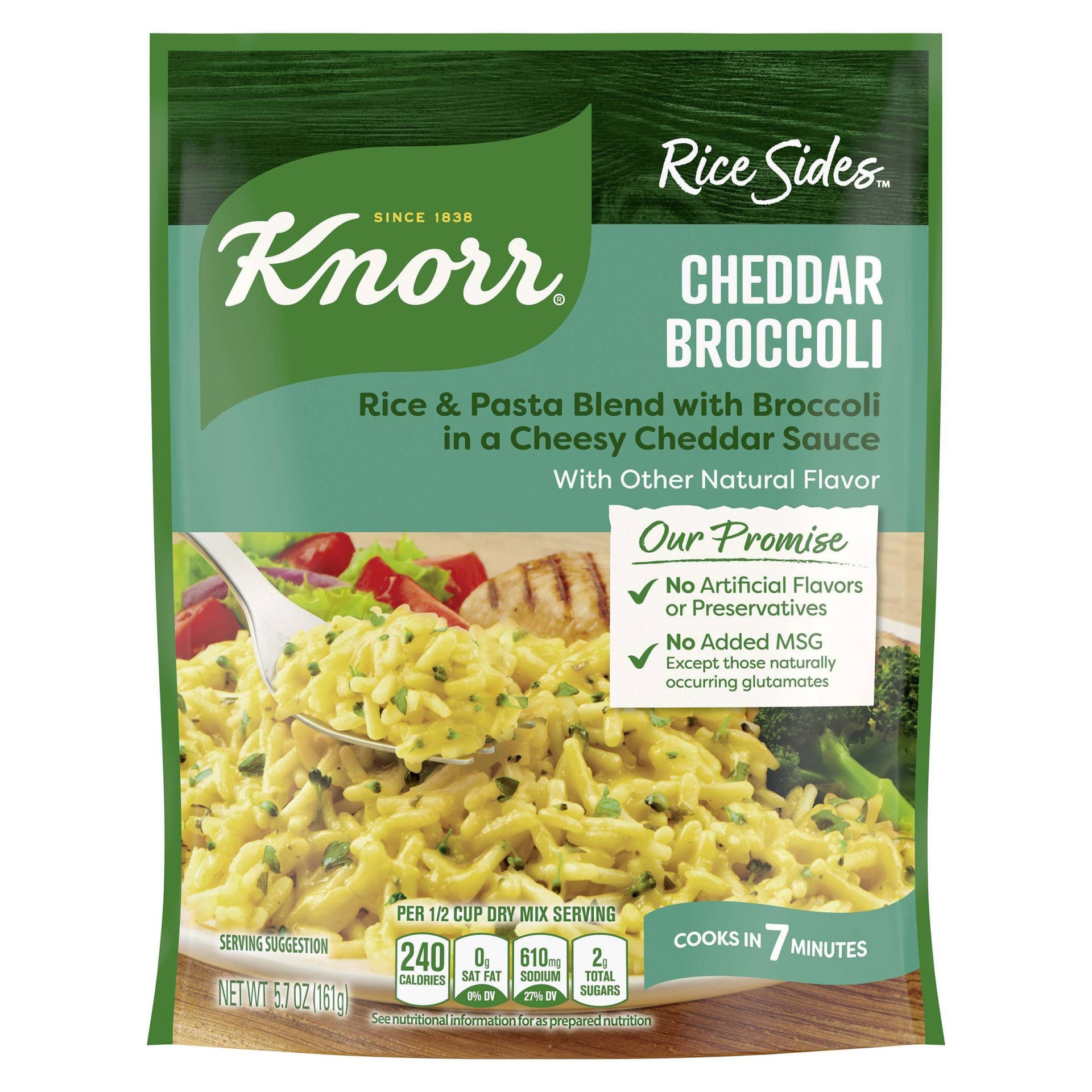 slide 1 of 5, Knorr Rice Sides Cheddar Broccoli Rice Mix - 5.7oz, 5.7 oz