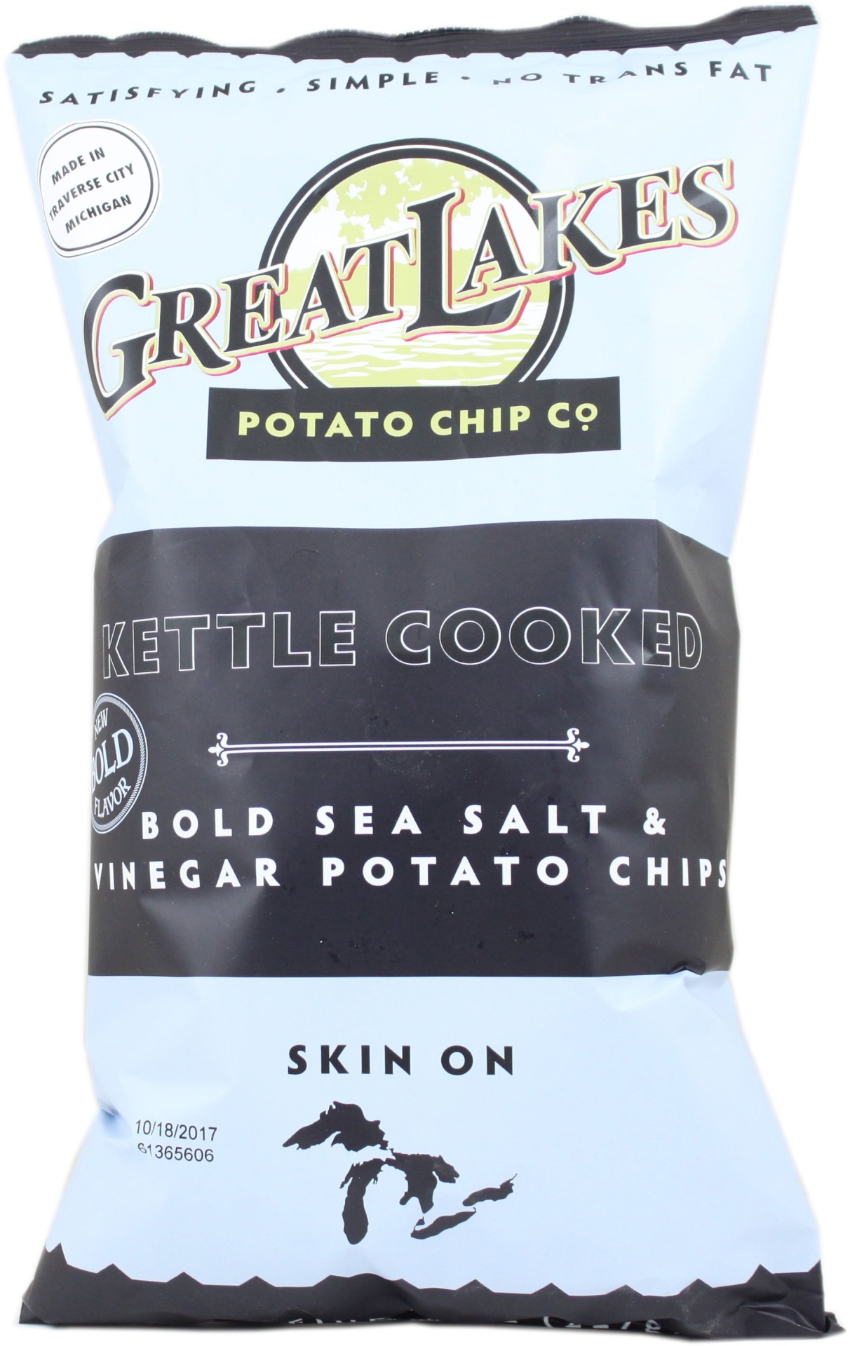 Great Lakes Potato Chip Co Kettle Chip Sea Salt & Vinegar 1 ct Shipt