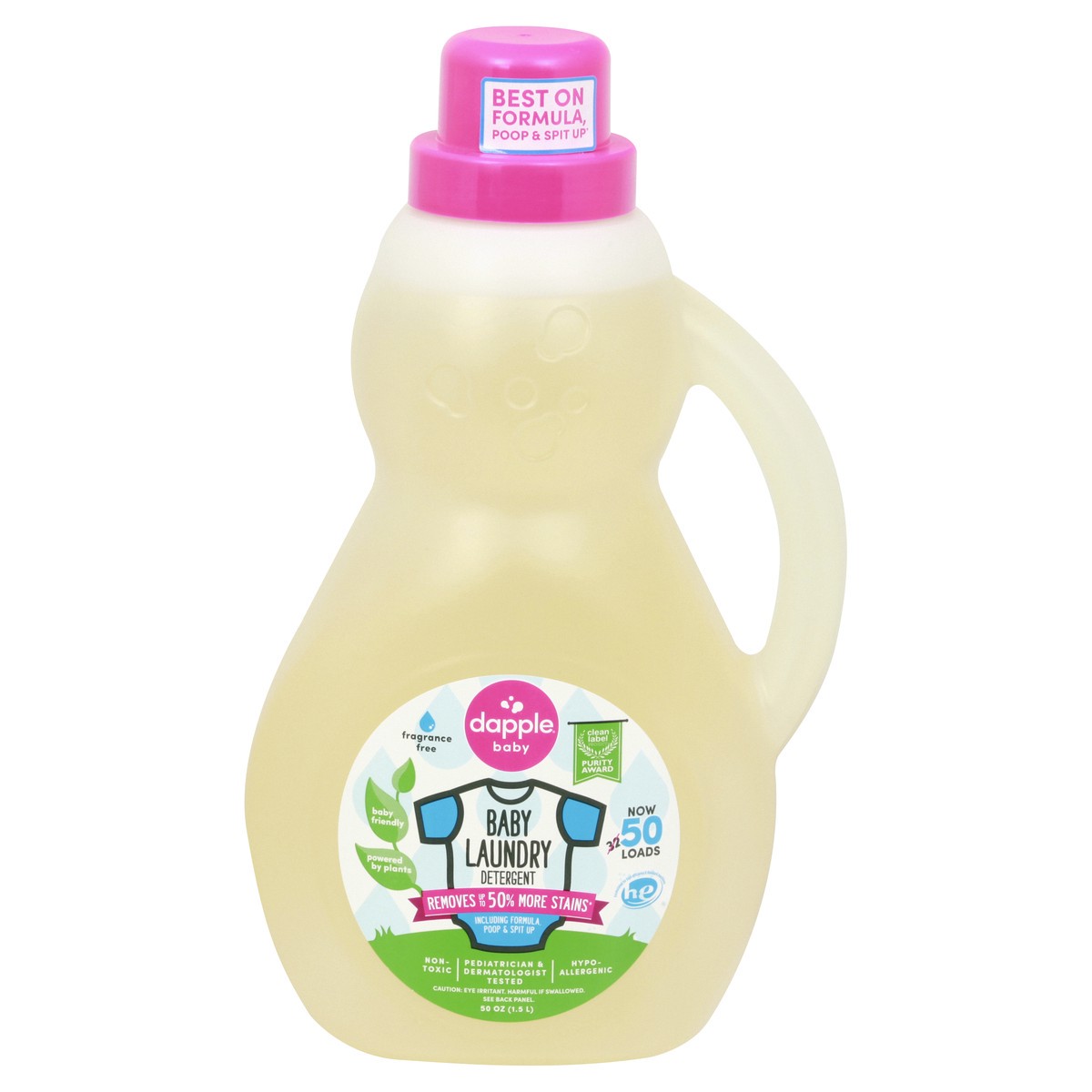 slide 4 of 12, Dapple Baby Baby Fragrance Free Laundry Detergent 50 oz, 50 oz