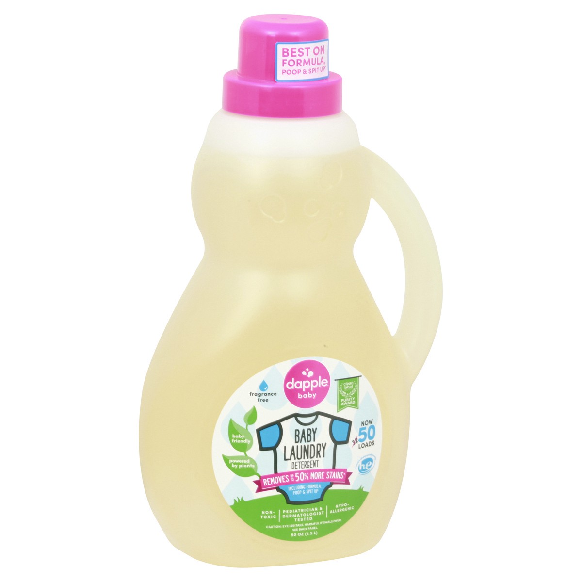 slide 2 of 12, Dapple Baby Baby Fragrance Free Laundry Detergent 50 oz, 50 oz