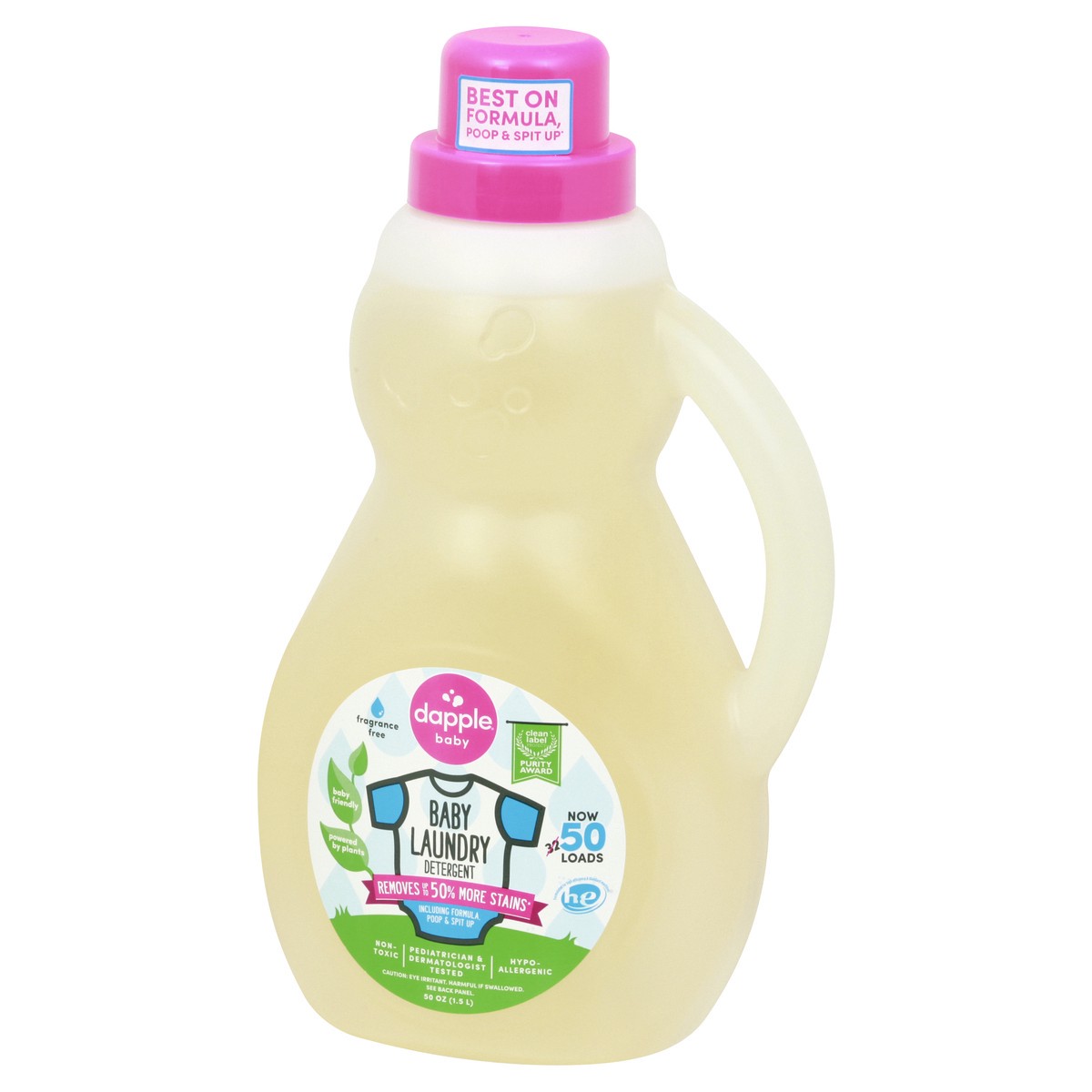 slide 9 of 12, Dapple Baby Baby Fragrance Free Laundry Detergent 50 oz, 50 oz