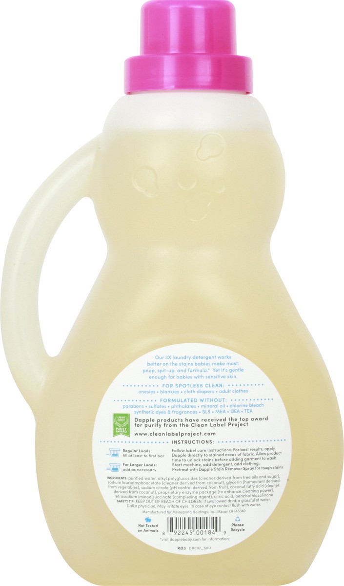 slide 10 of 12, Dapple Baby Baby Fragrance Free Laundry Detergent 50 oz, 50 oz