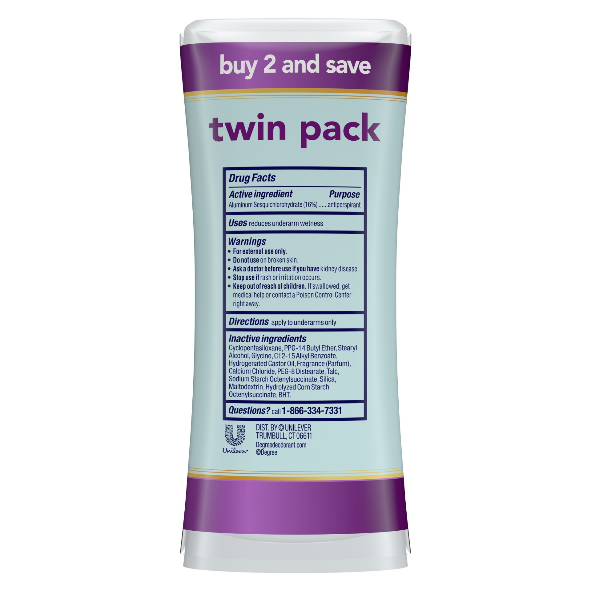 slide 4 of 6, Degree Antiperspirant Deodorant Sexy Intrigue, 2.6 oz, Twin Pack, 2.6 oz