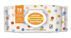 Giant Eagle Unscented Natural Aloe Baby Wipes Solo Pack