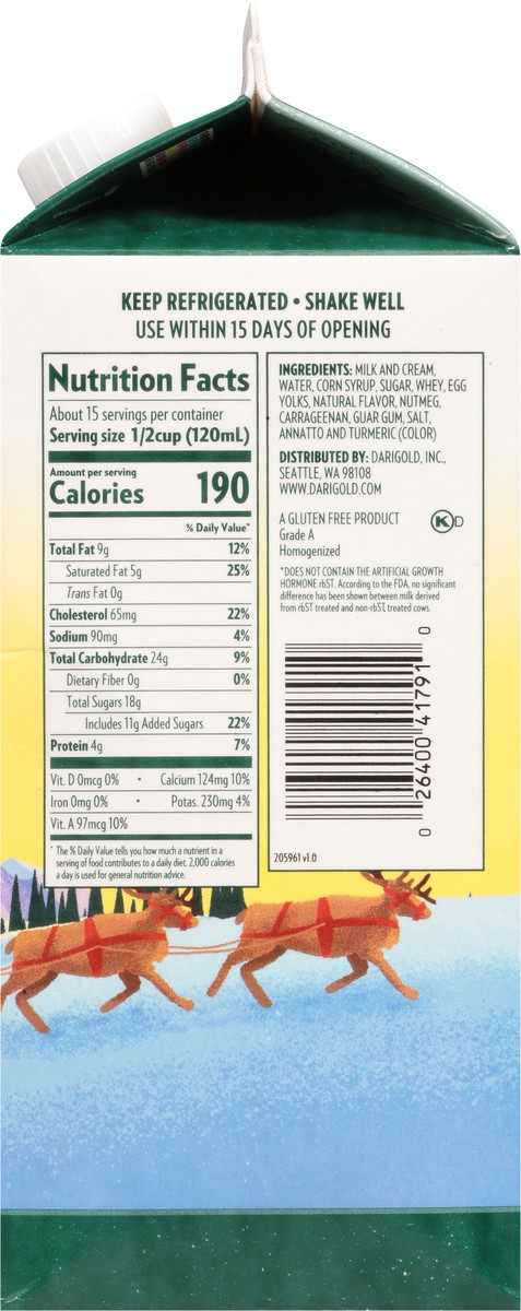 slide 8 of 9, Darigold Classic Eggnog, 59 oz