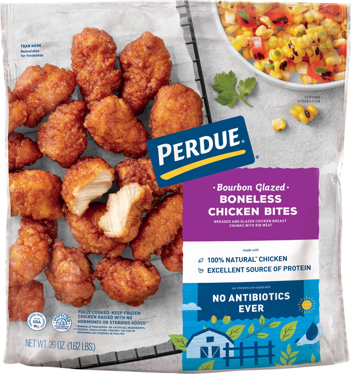 slide 3 of 3, Perdue Bourbon Chicken Chunks, 26 oz