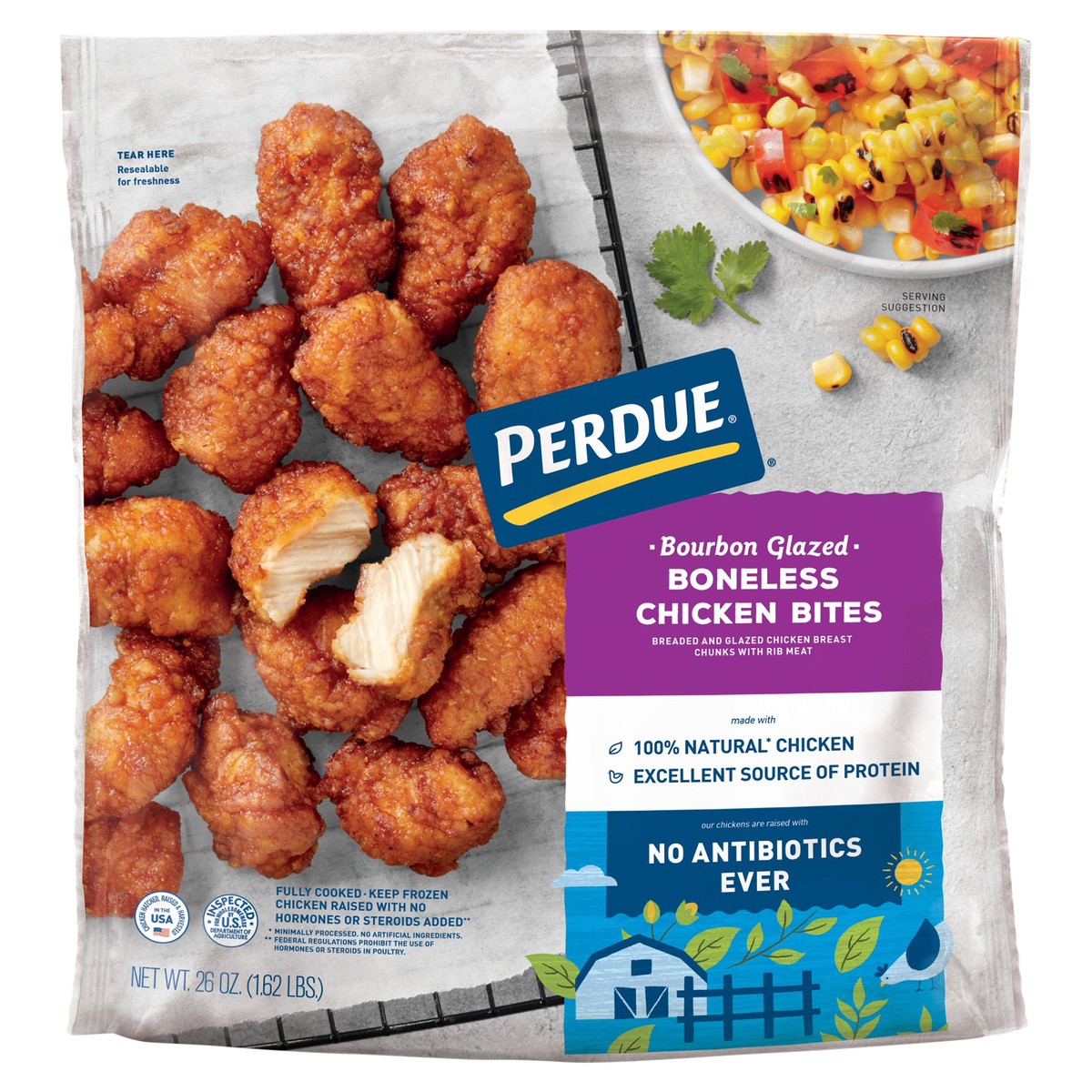 slide 1 of 3, Perdue Bourbon Chicken Chunks, 26 oz