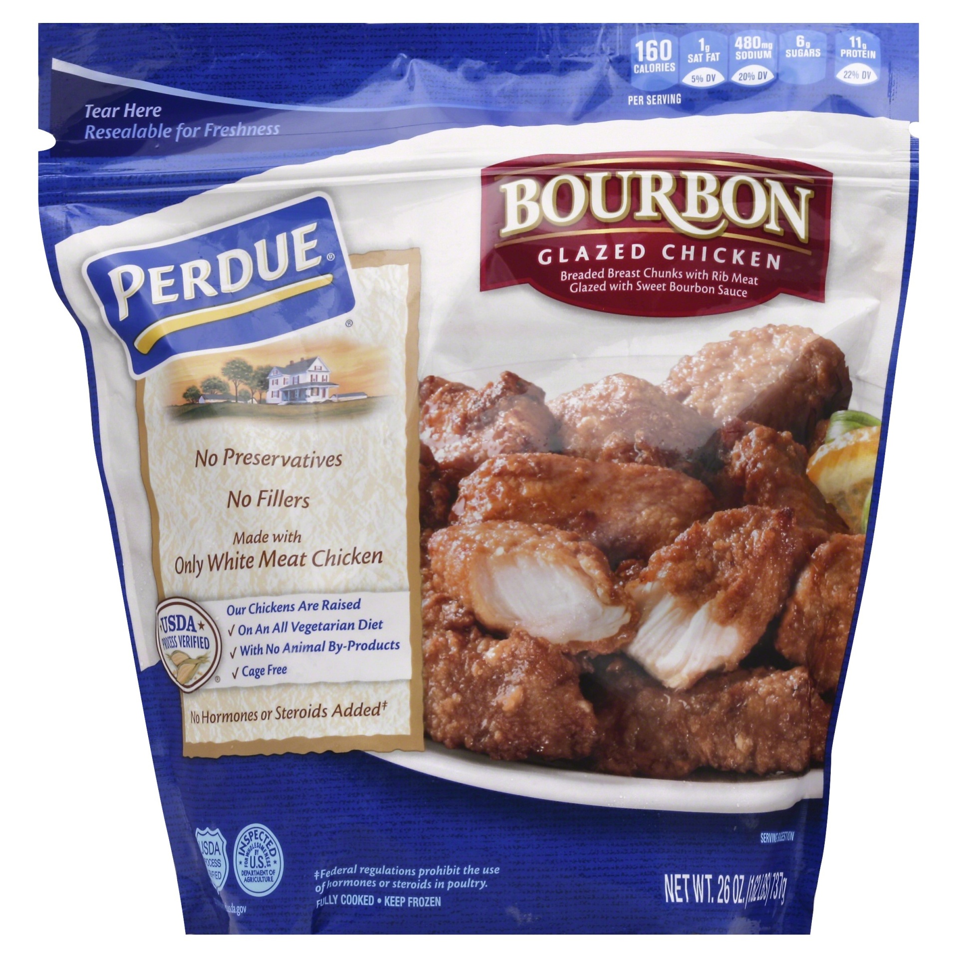slide 1 of 1, PERDUE Bourbon Style Boneless Chicken Wyngz , 26 oz