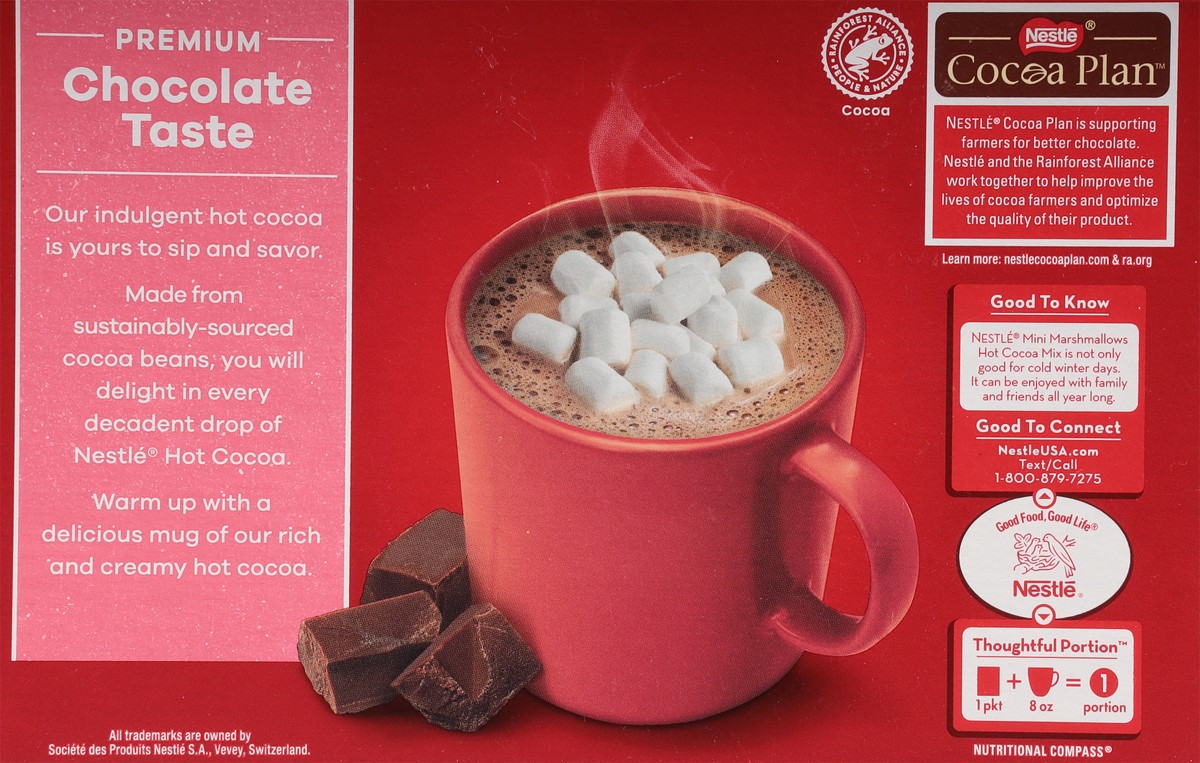 slide 2 of 9, Nestle Hot Cocoa Nestle Mini Marshmallow Hot Cocoa Mix Powder for Hot Chocolate, Envelopes, 8 Count, 7 oz