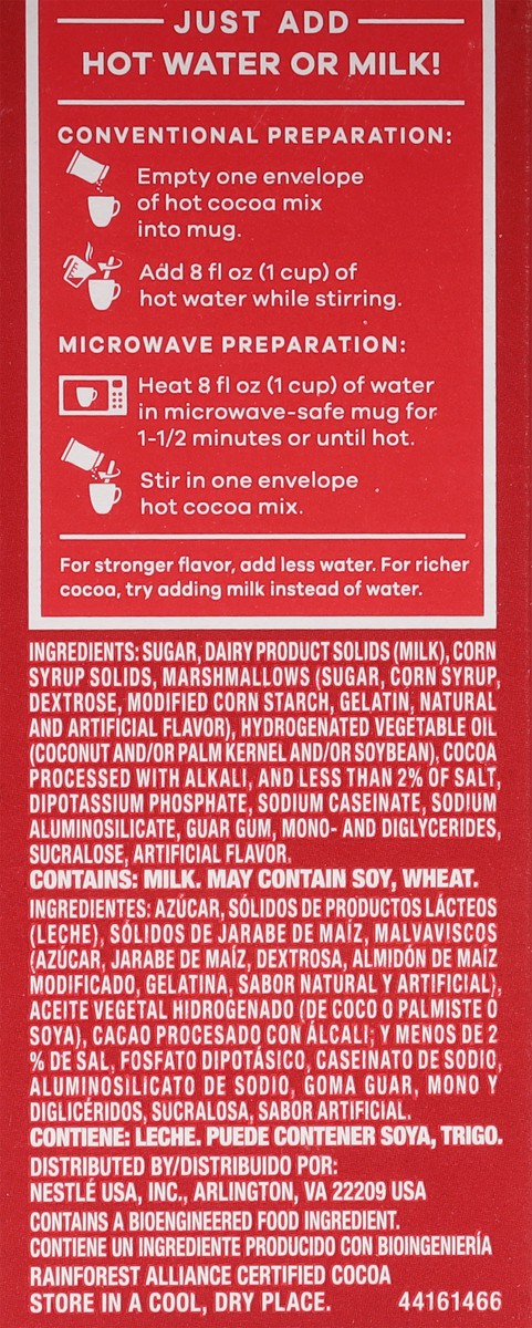 slide 5 of 9, Nestle Hot Cocoa Nestle Mini Marshmallow Hot Cocoa Mix Powder for Hot Chocolate, Envelopes, 8 Count, 7 oz