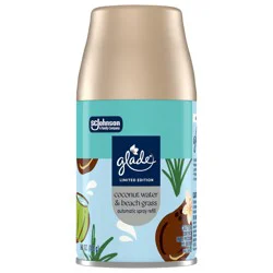Glade Automatic Spray Refill, Coconut Water & Beach Grass, 6.2 oz
