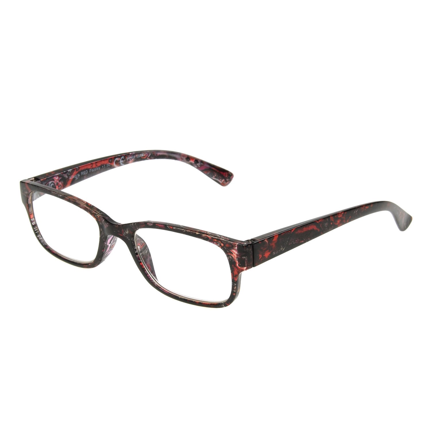 slide 1 of 1, Allegra Red Paisley-200, 1 ct
