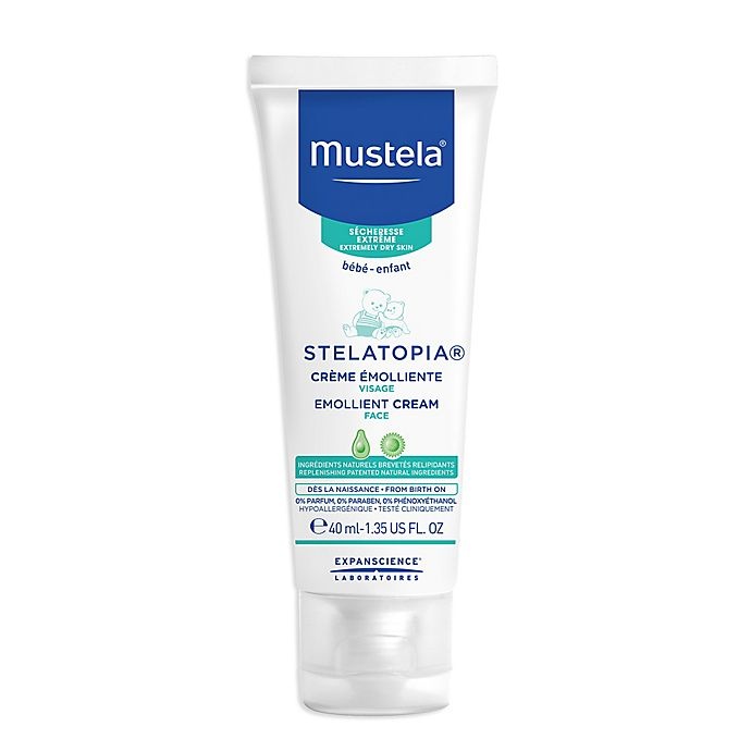 slide 1 of 1, Mustela Stelatopia Emollient Face Cream for Extremely Dry to Eczema-Prone Skin, 1.35 fl oz