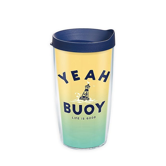 slide 1 of 1, Tervis Yeah Buoy'' Wrap Tumbler with Lid'', 16 oz