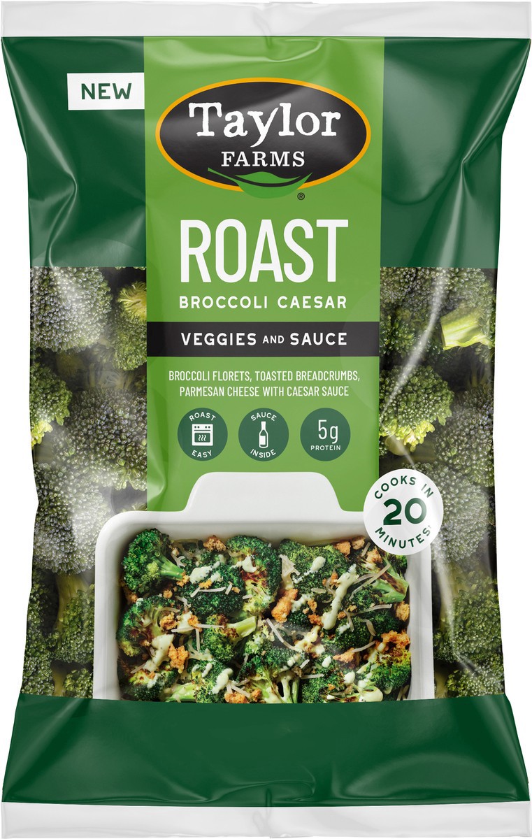slide 6 of 6, Taylor Farms Roast Broccoli Caesar Veggies and Sauce 1 ea, 10.65 oz