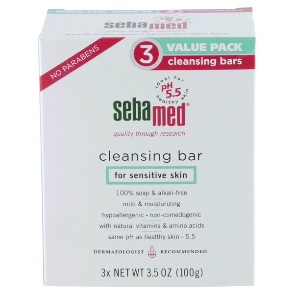 slide 1 of 3, Sebamed Cleansing Bar 3 ea, 3 ct