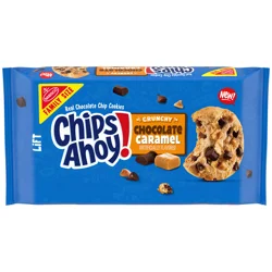 CHIPS AHOY! Crunchy Chocolate Caramel Chocolate Chip Cookies, Family Size, 13.88 oz