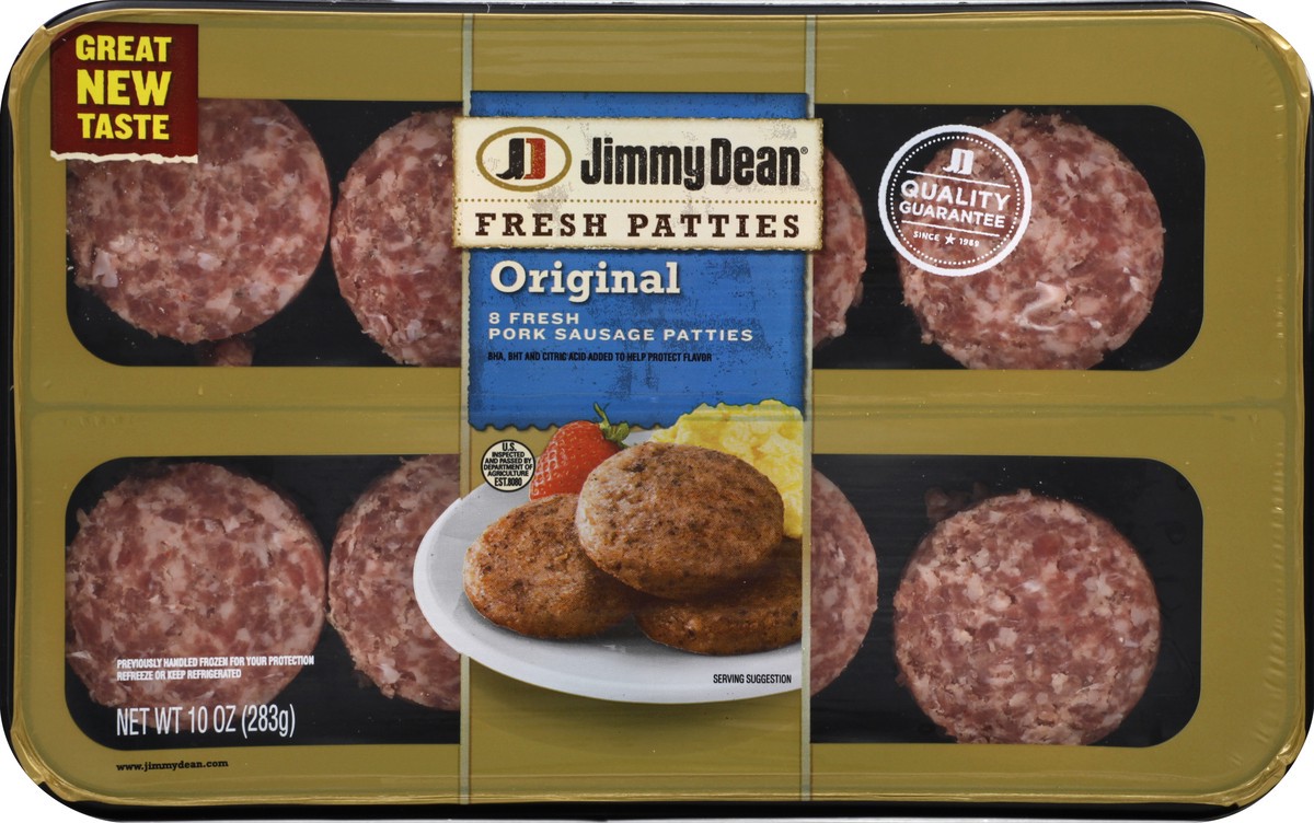 slide 4 of 4, Jimmy Dean Fresh Sausage Patties, 8 ct; 12 oz