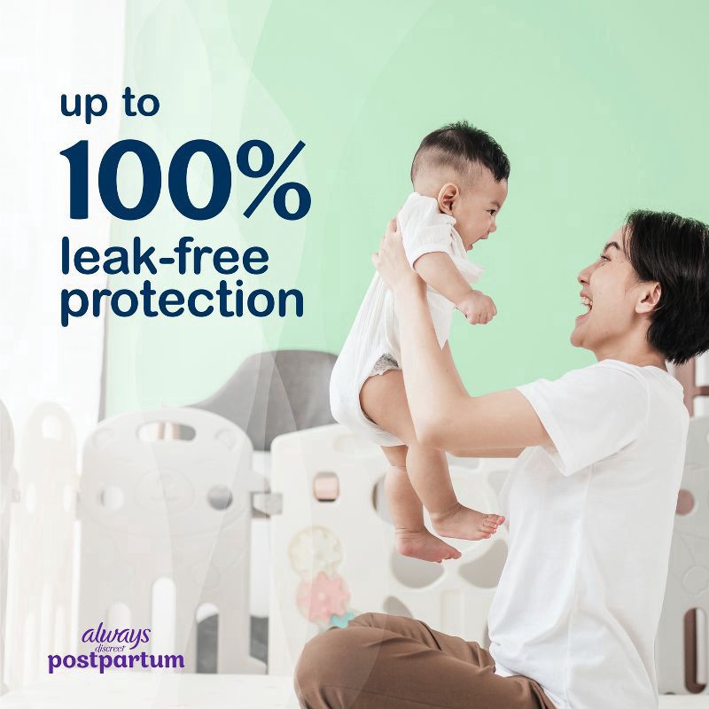 slide 10 of 11, Always Discreet Postpartum Underwear Maxi Pad - Large - 14ct, 14 ct