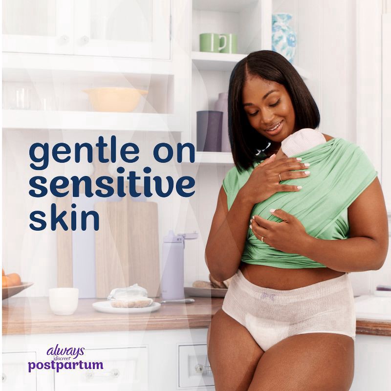 slide 11 of 11, Always Discreet Postpartum Underwear Maxi Pad - Large - 14ct, 14 ct