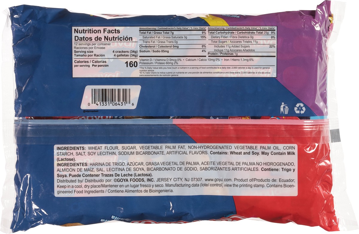 slide 9 of 14, Goya Carnaval Vanilla Sandwich Cookies 12 - 4 Cookie Packs - 12 ct, 14 oz