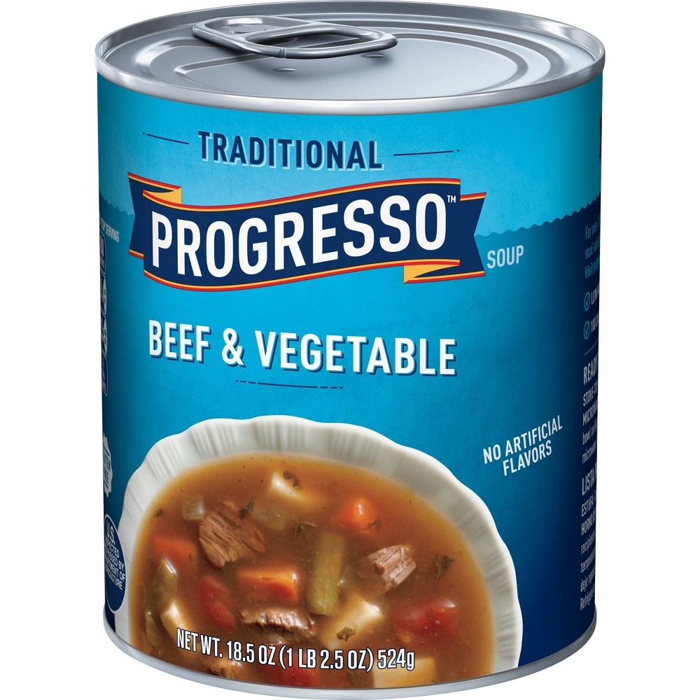 Progresso Low Fat Traditional Beef & Vegetable Soup 18.5 oz | Shipt