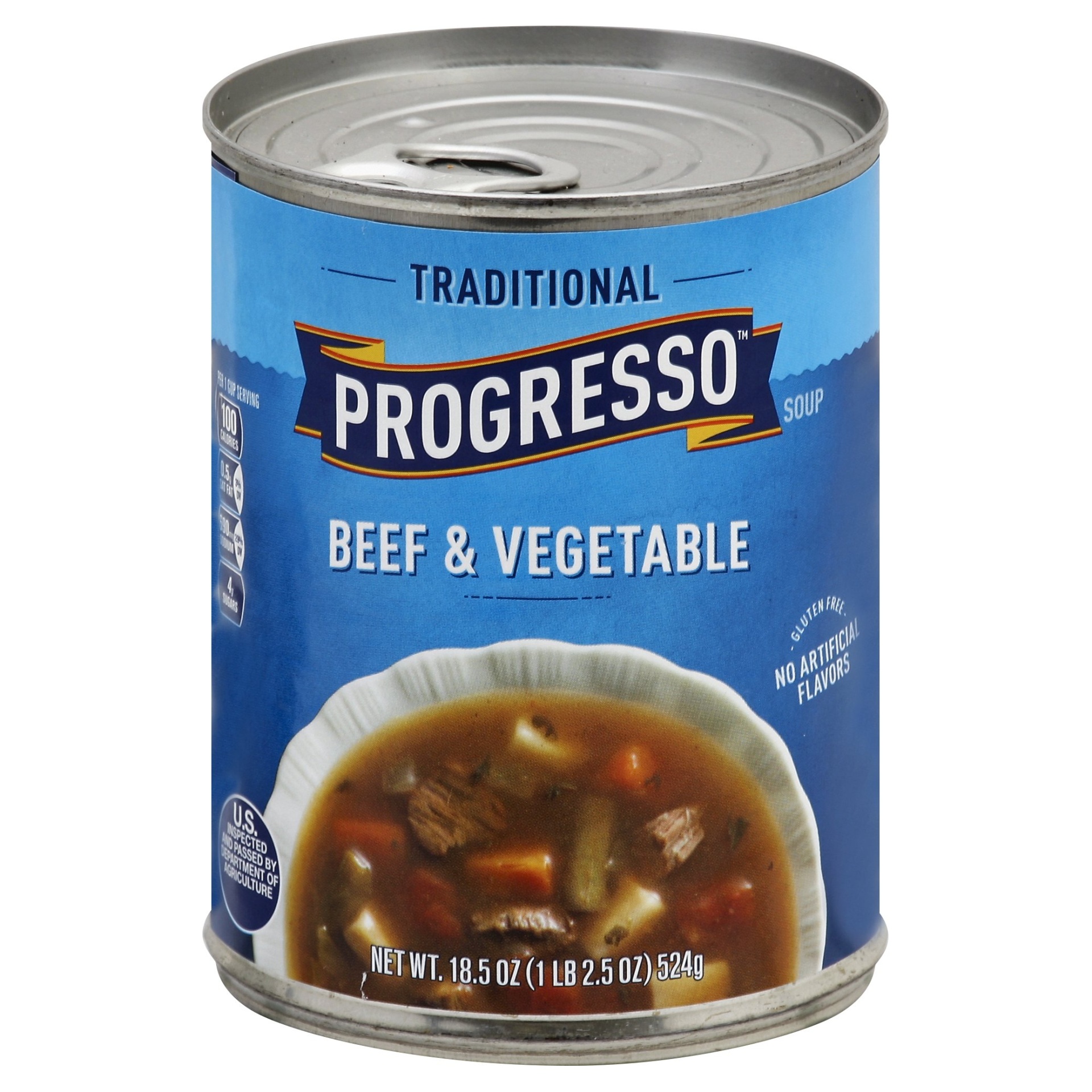 Progresso Low Fat Traditional Beef & Vegetable Soup 18.5 oz | Shipt