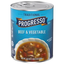 Progresso Traditional Gluten Free Beef & Vegetable Soup, 18.5 oz.