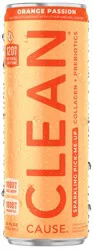 CLEAN Cause Orange Passion Collagen Energy Drink - 12 oz