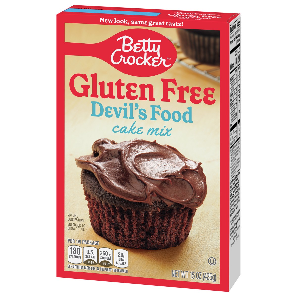 slide 5 of 9, Betty Crocker Gluten Free Devil's Food Cake Mix, 15 oz., 15 oz