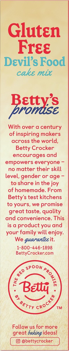 slide 7 of 9, Betty Crocker Gluten Free Devil's Food Cake Mix, 15 oz., 15 oz