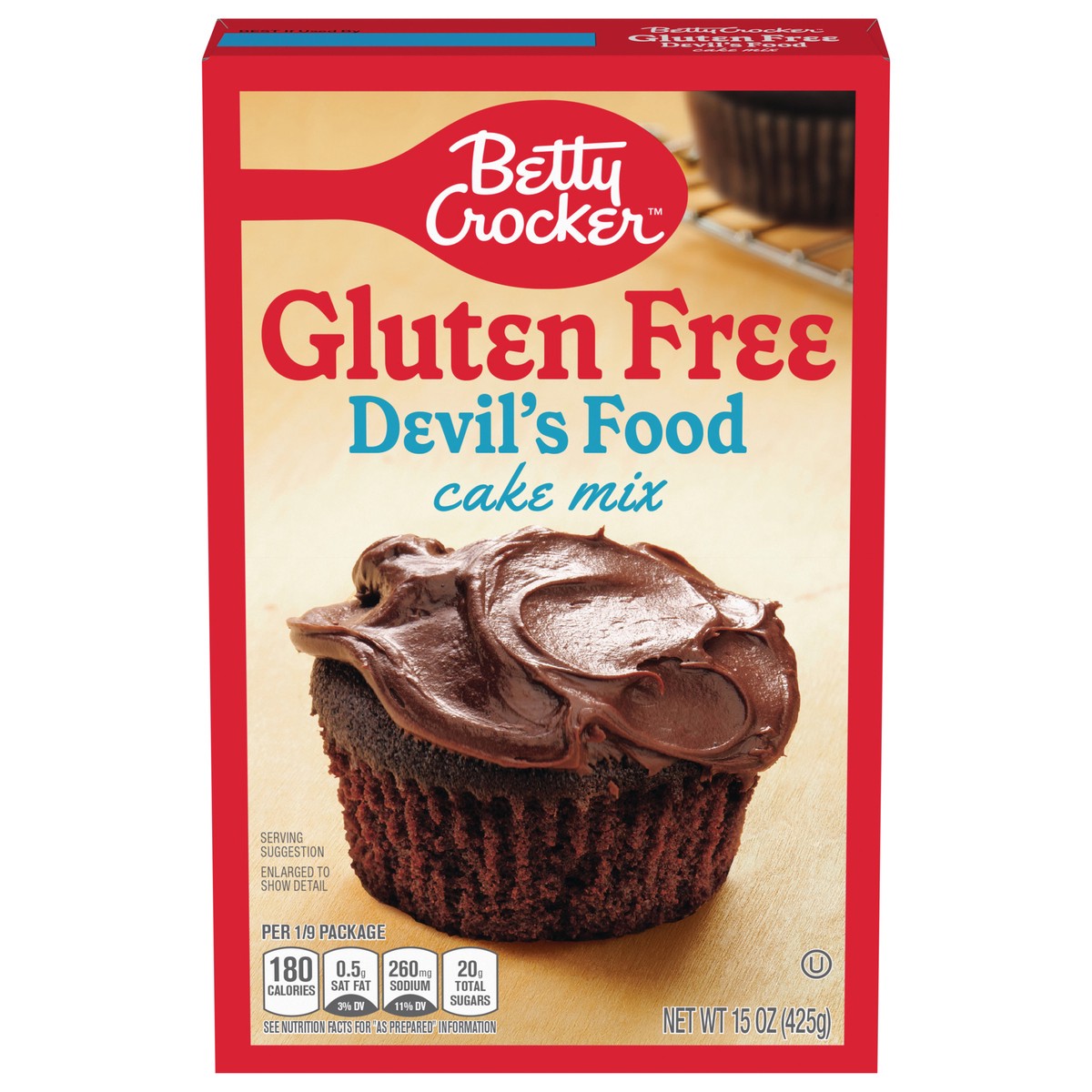 slide 1 of 9, Betty Crocker Gluten Free Devil's Food Cake Mix, 15 oz., 15 oz