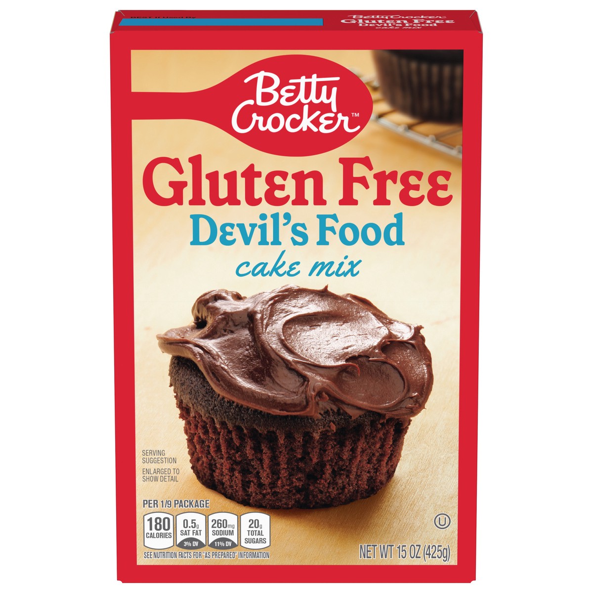 slide 1 of 9, Betty Crocker Gluten Free Devil's Food Cake Mix, 15 oz., 15 oz