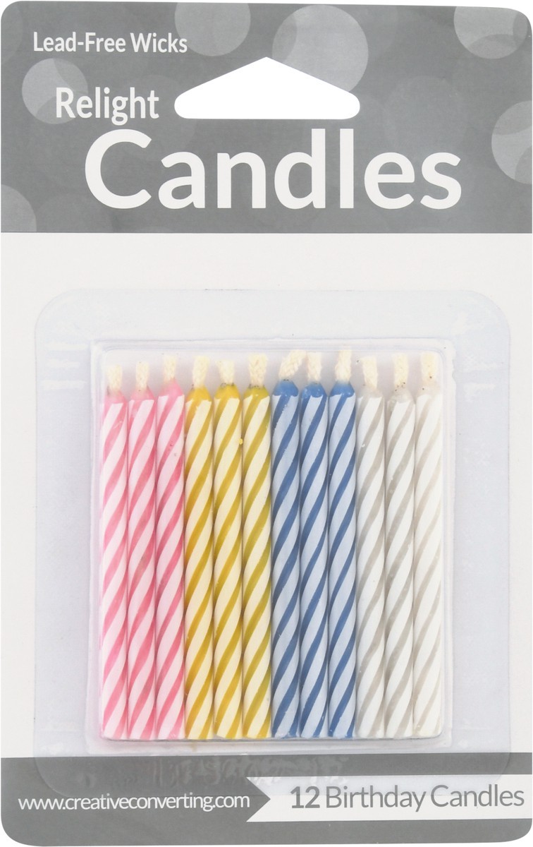 slide 2 of 9, Creative Converting Relight Birthday Candles 12 ea, 12 ct