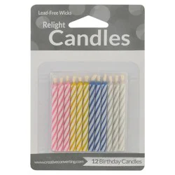 Creative Converting Relight Birthday Candles 12 ea